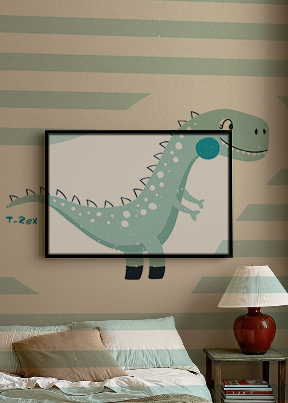 Plakat dziecięcy T-Rex zabawny