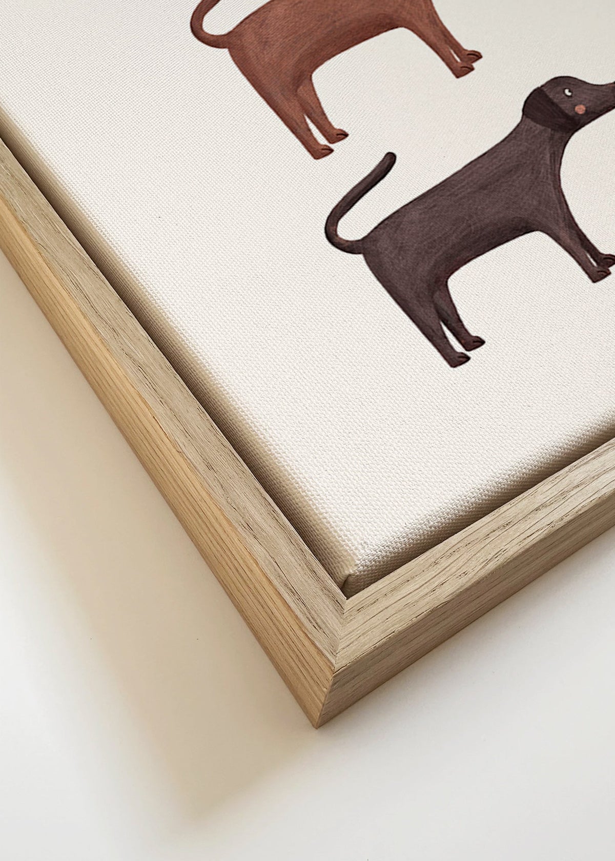 Plakat trzy labradory minimalistyczne