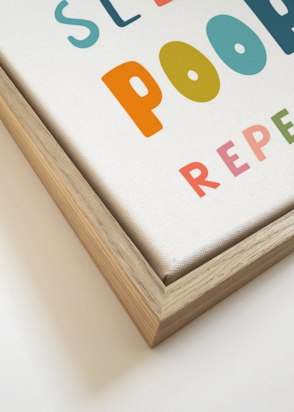 Wesoły plakat typograficzny dla dzieci