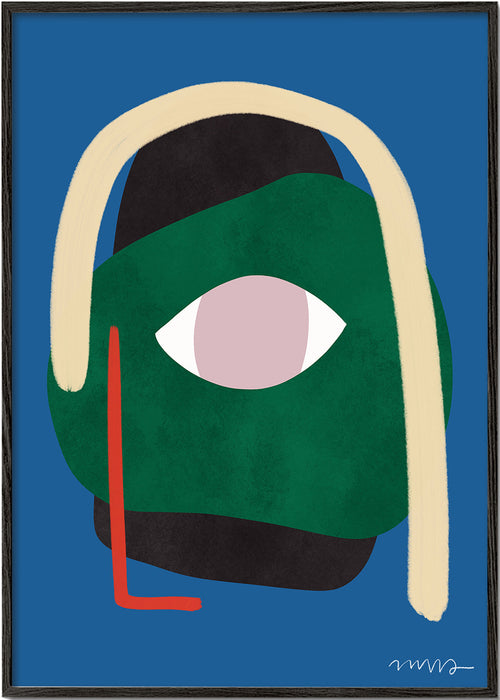 Ilustracja abstrakcyjna twarzy