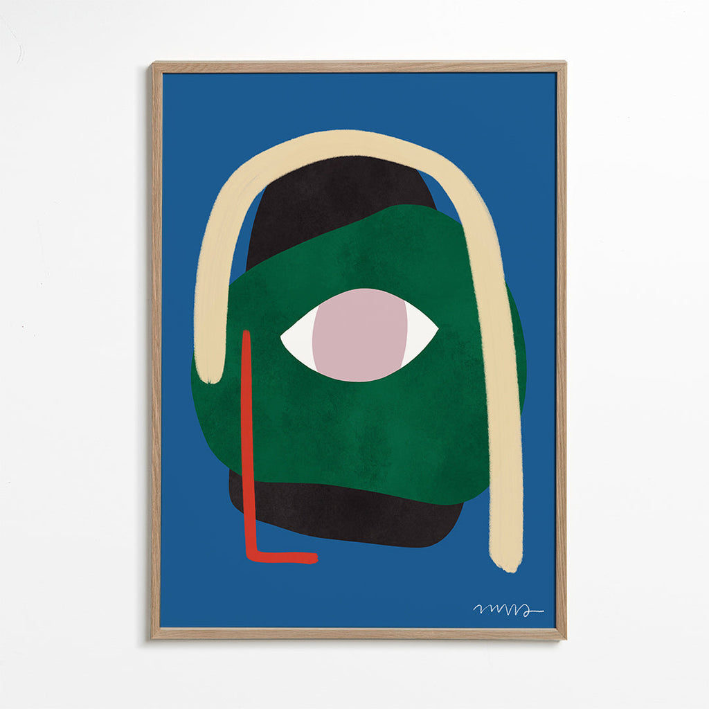 Ilustracja abstrakcyjna twarzy