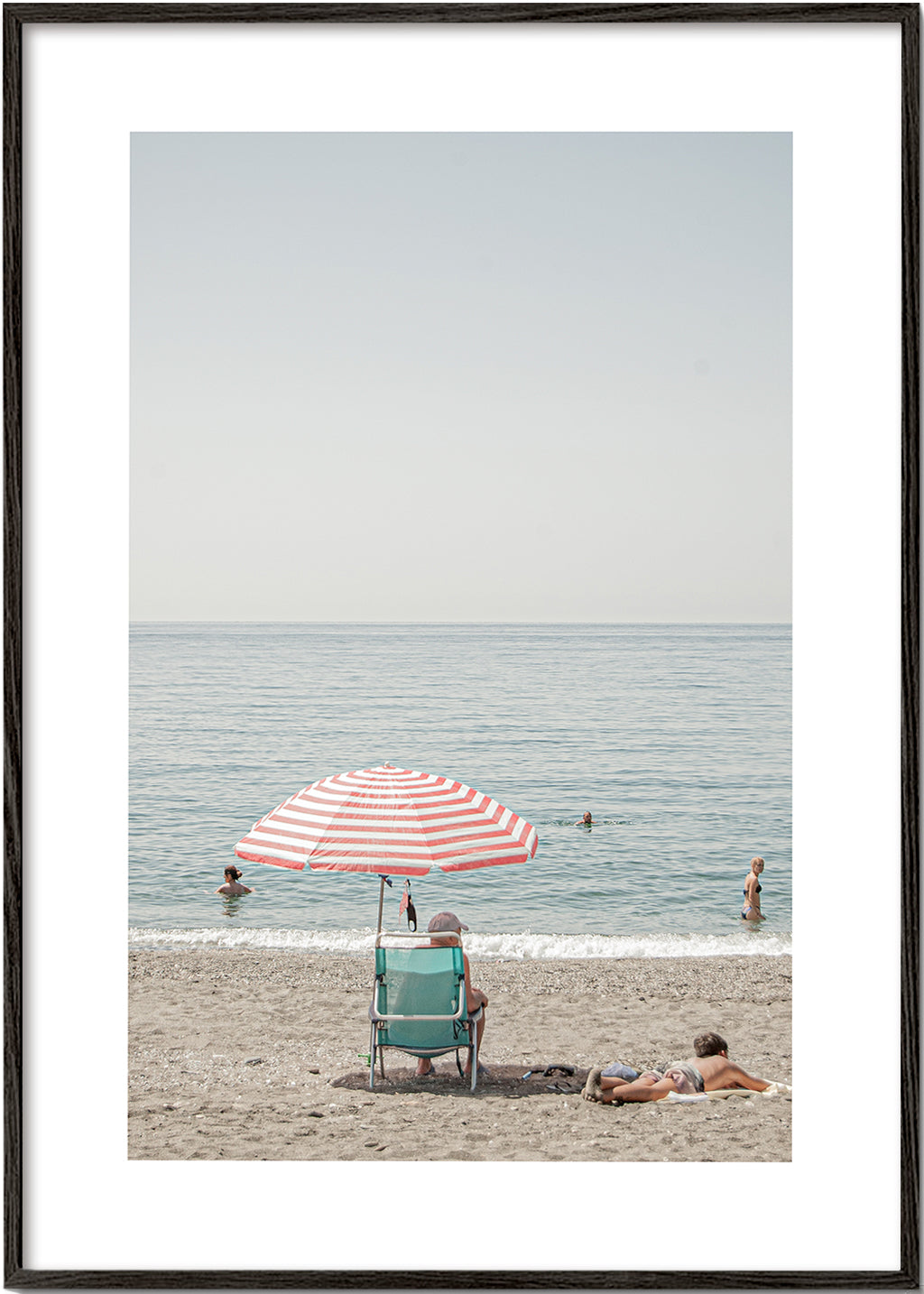 Sztuka krajobrazu: parasol na plaży