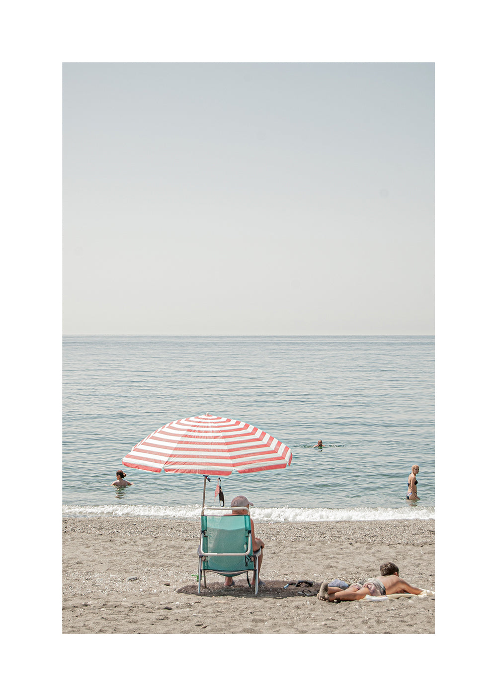 Sztuka krajobrazu: parasol na plaży