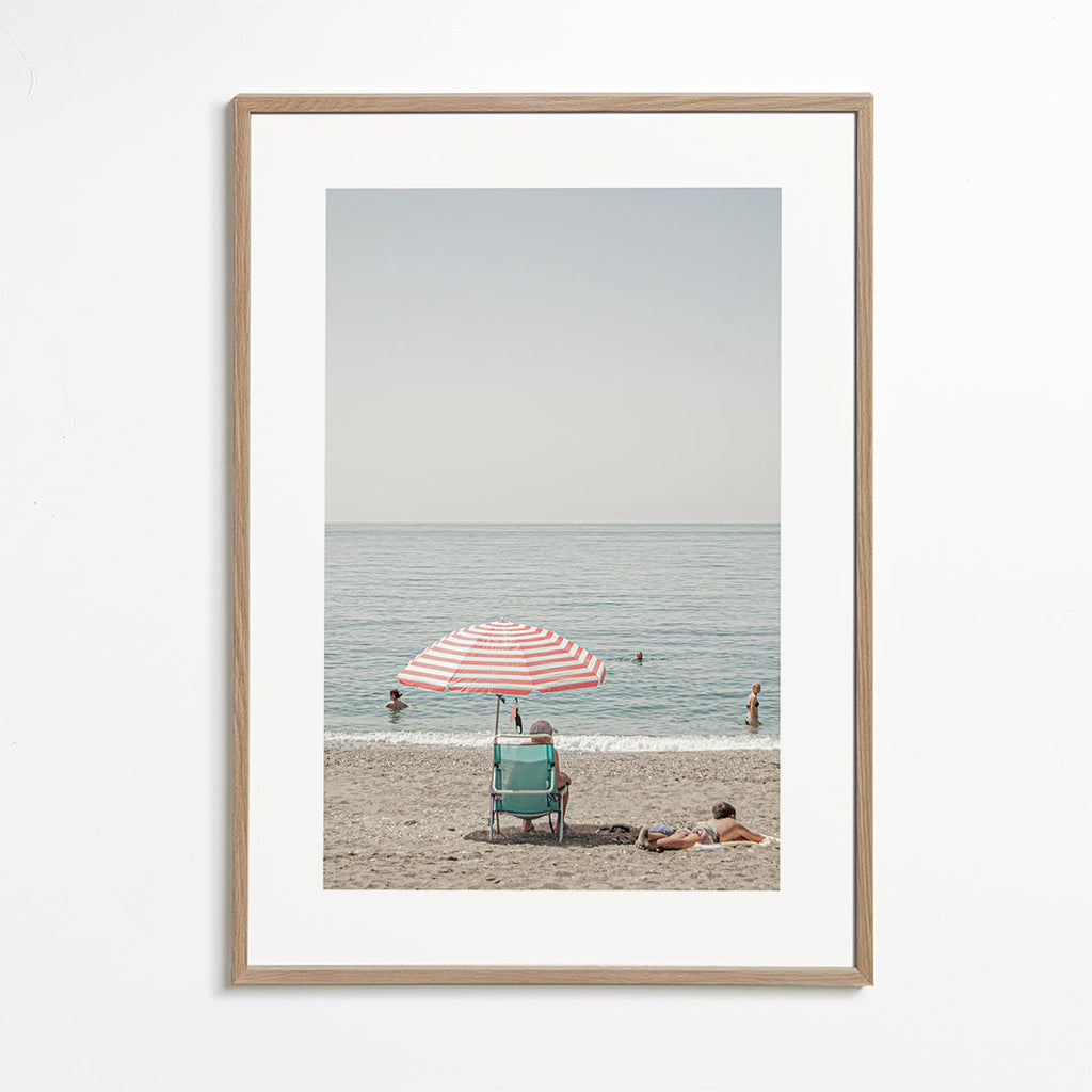 Sztuka krajobrazu: parasol na plaży