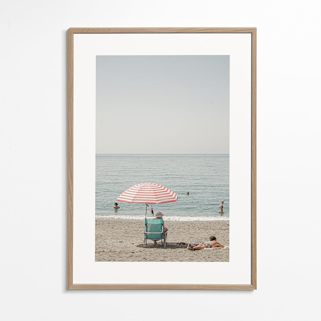 Sztuka krajobrazu: parasol na plaży