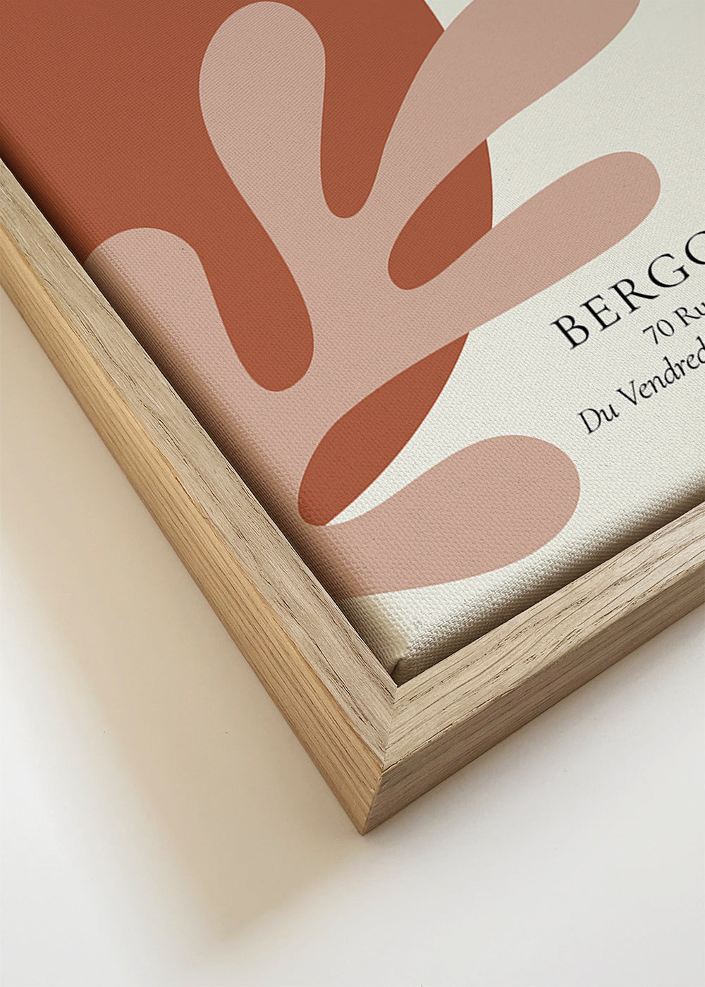 Wintage plakat inspirowany wycinankami Matisse'a