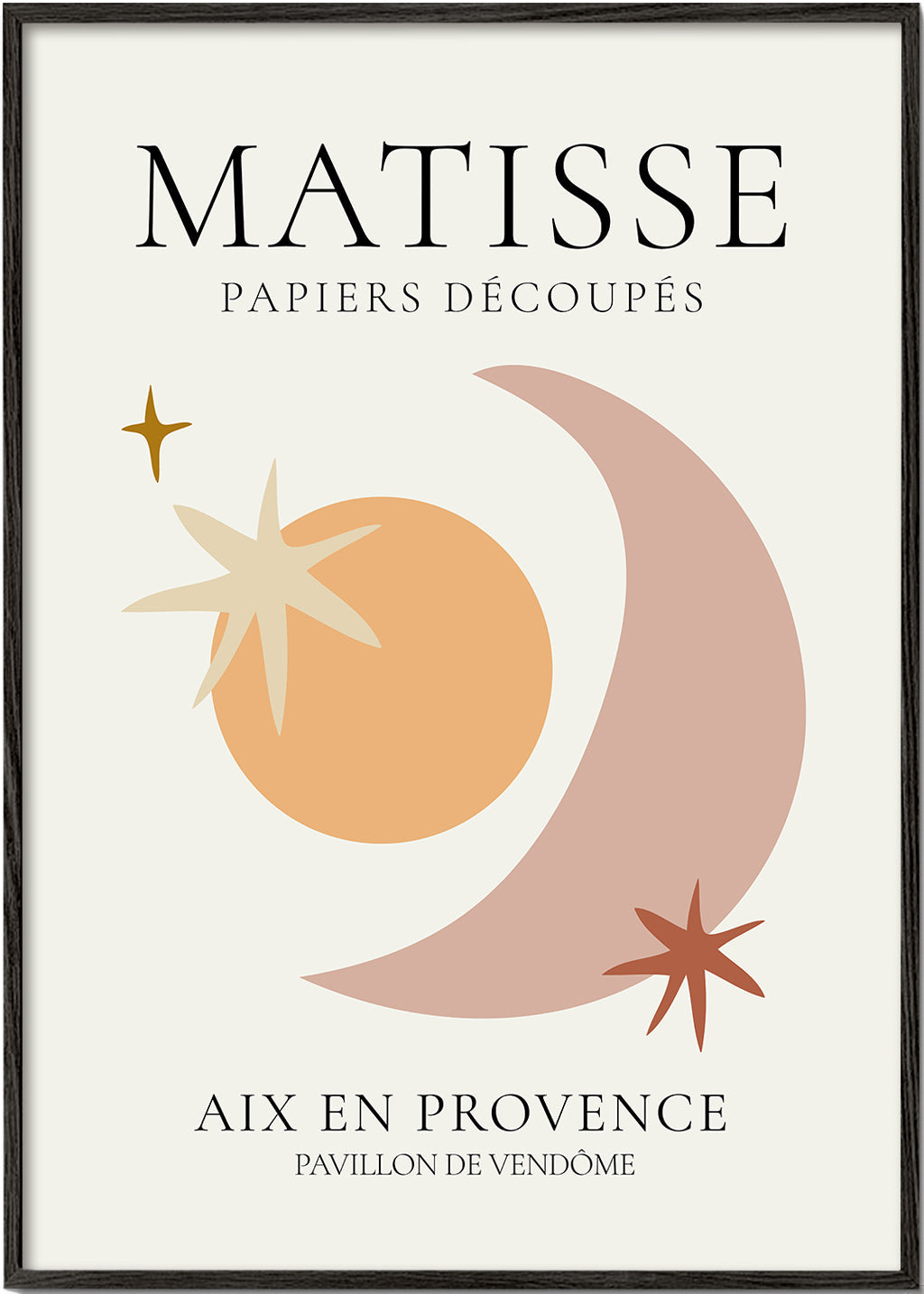 Ilustracja Matisse papiers découpés w pastelowych tonach