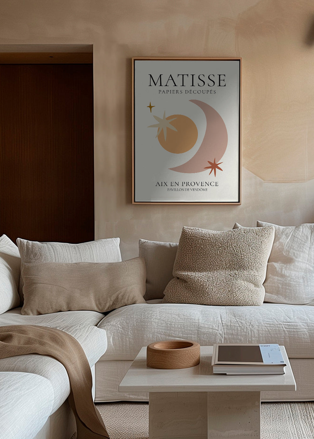 Ilustracja Matisse papiers découpés w pastelowych tonach