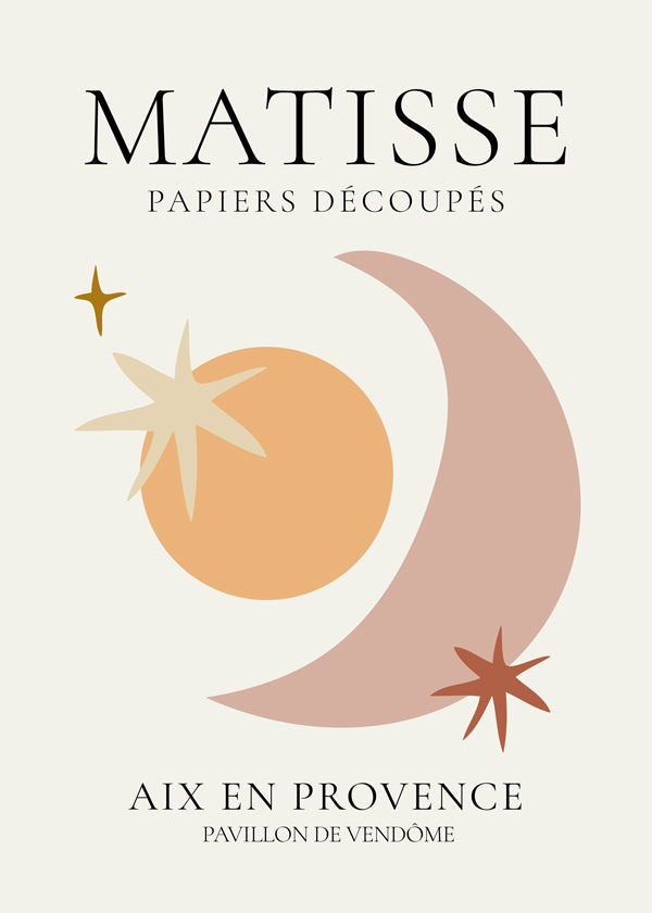 Ilustracja Matisse papiers découpés w pastelowych tonach