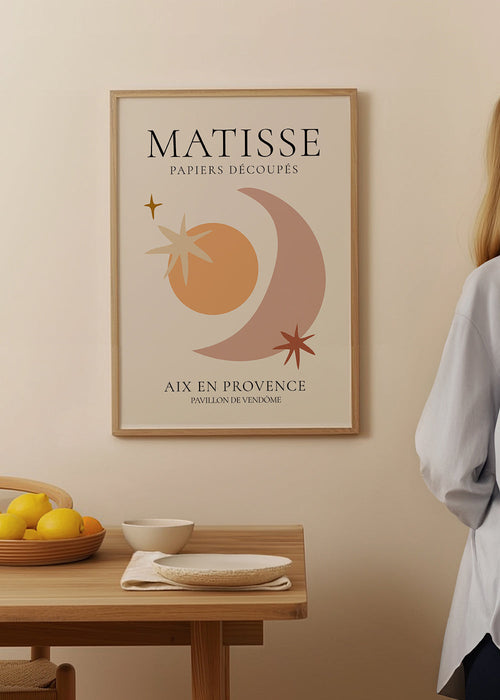 Ilustracja Matisse papiers découpés w pastelowych tonach