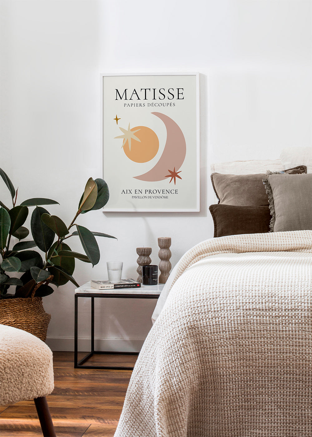 Ilustracja Matisse papiers découpés w pastelowych tonach