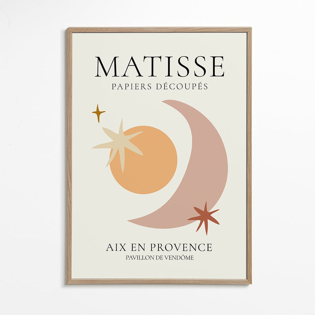 Ilustracja Matisse papiers découpés w pastelowych tonach