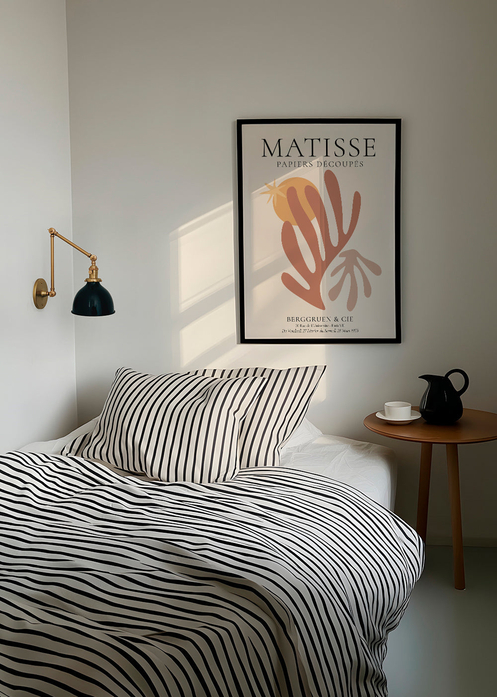 Plakat botaniczny Matisse wycinanki ciepłe barwy