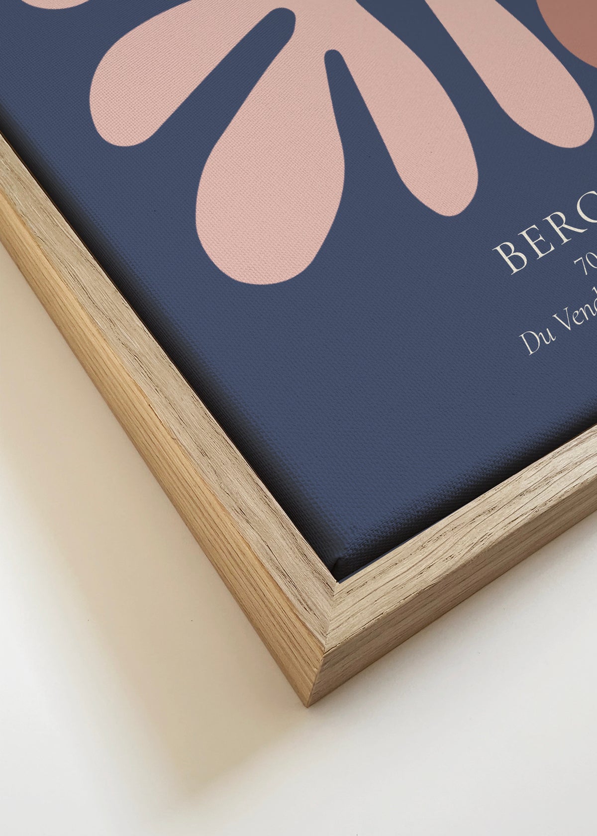 Henri Matisse NAVY papiers découpés I - Framed canvas detail