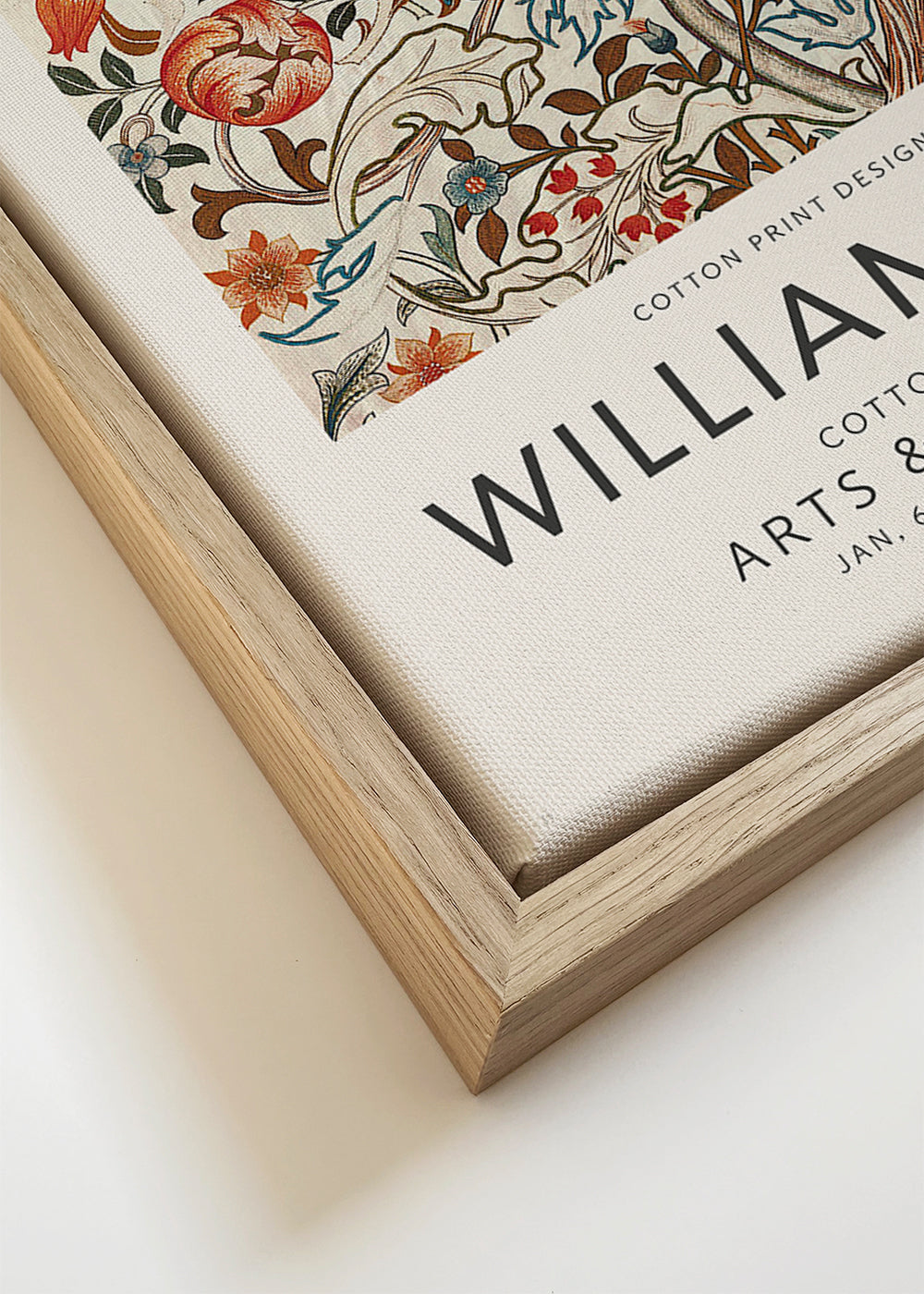 Plakat botaniczny William Morris wzór kwiatowy