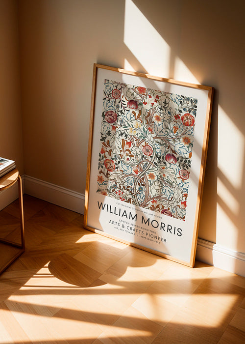 Plakat botaniczny William Morris wzór kwiatowy