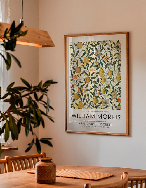 Plakat botaniczny z motywem owoców William Morris