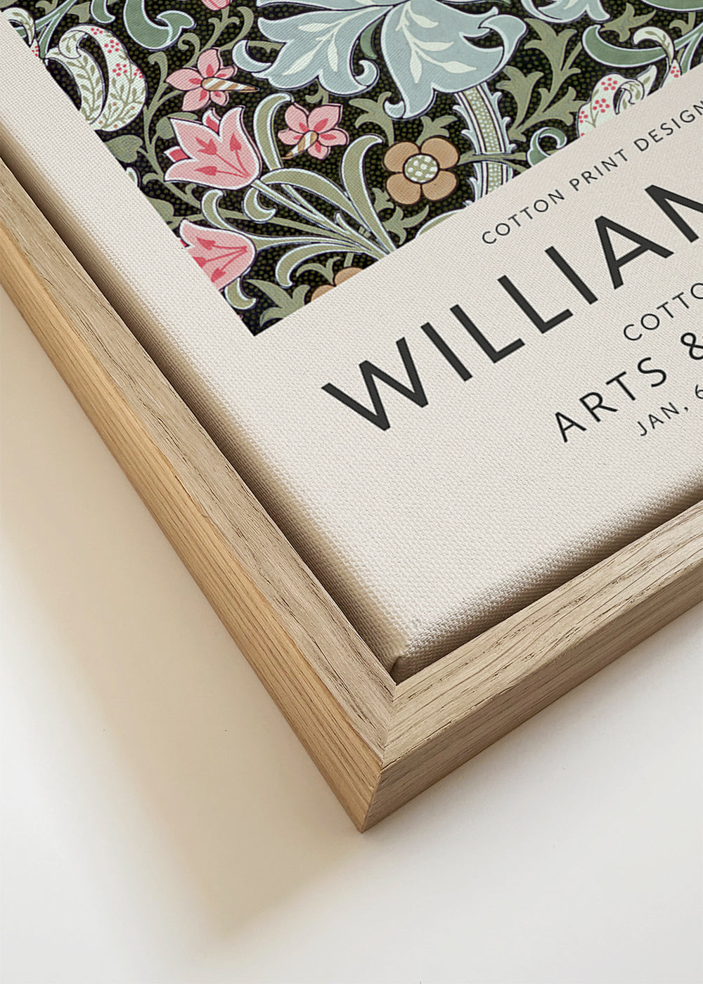 Plakat botaniczny William Morris wzór kwiatowy