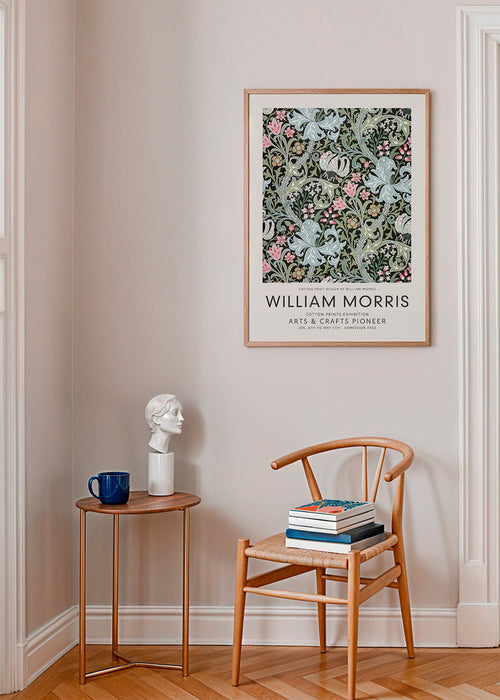 Plakat botaniczny William Morris wzór kwiatowy