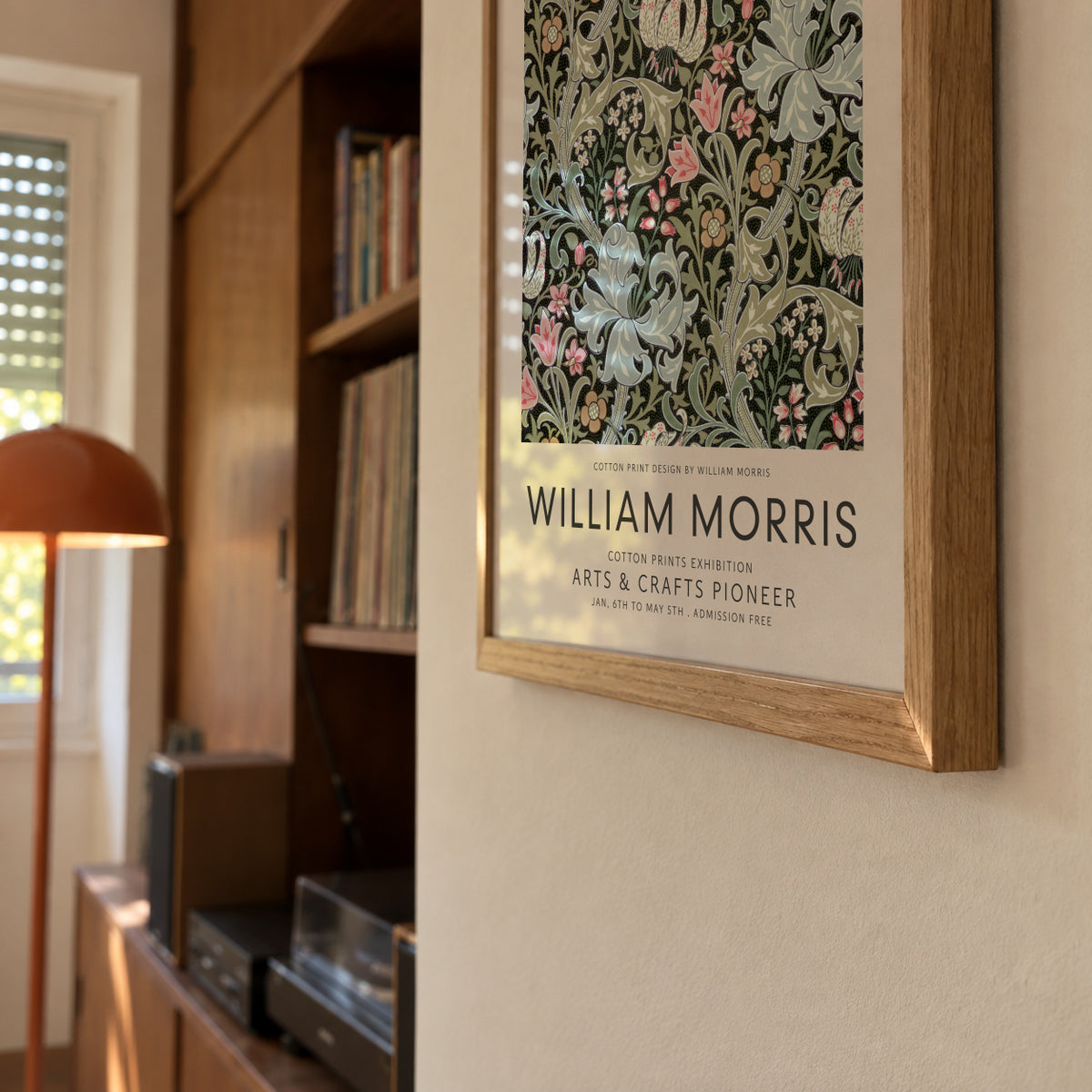 William Morris pattern IX - Framed poster detail