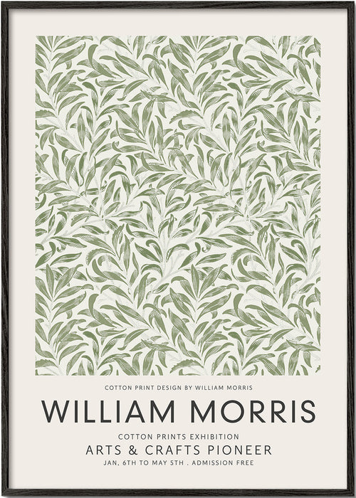 Plakat botaniczny William Morris z motywem liści