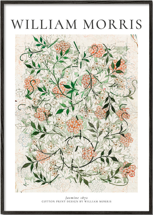 Plakat botaniczny z jaśminem William Morris