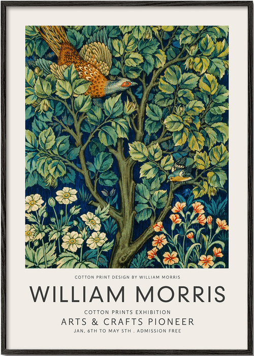 Plakat botaniczny William Morris bażant