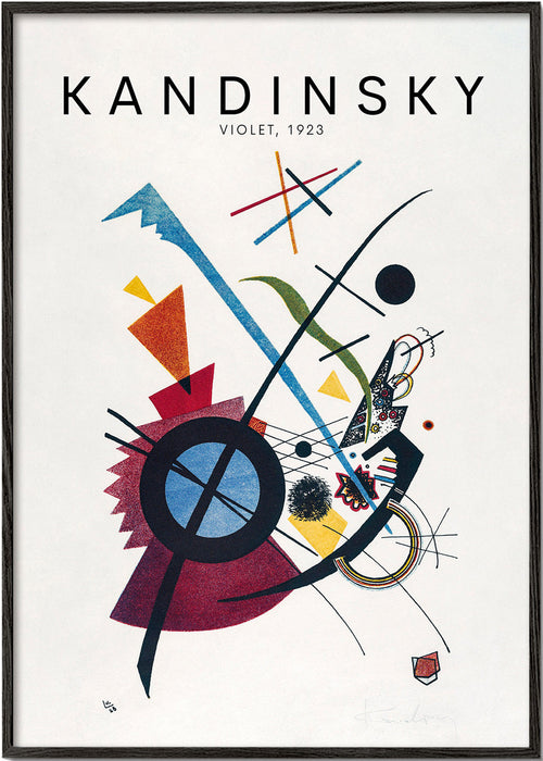 Obraz abstrakcyjny Kandinsky 1923 motyw geometryczny