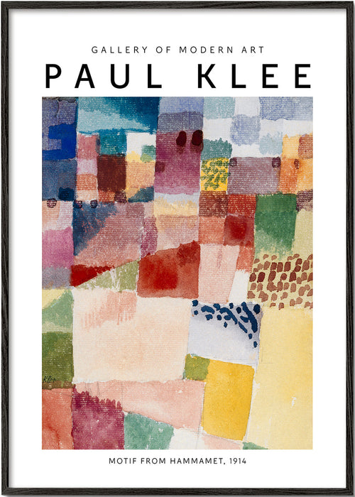 Obraz abstrakcyjny: kolorowa mozaika Paula Klee