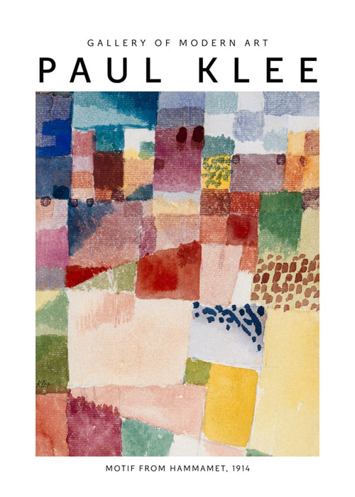 Obraz abstrakcyjny: kolorowa mozaika Paula Klee