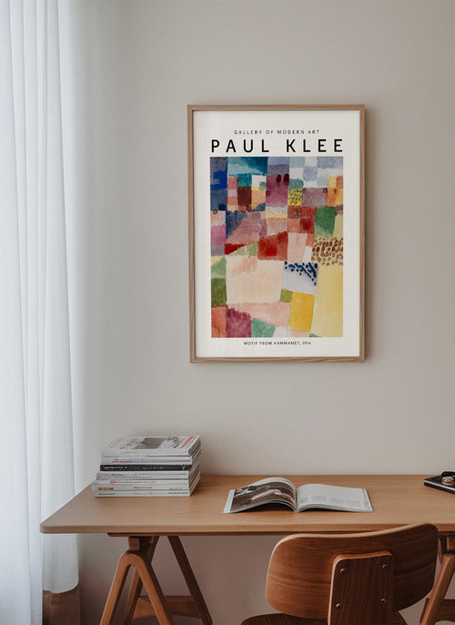 Obraz abstrakcyjny: kolorowa mozaika Paula Klee