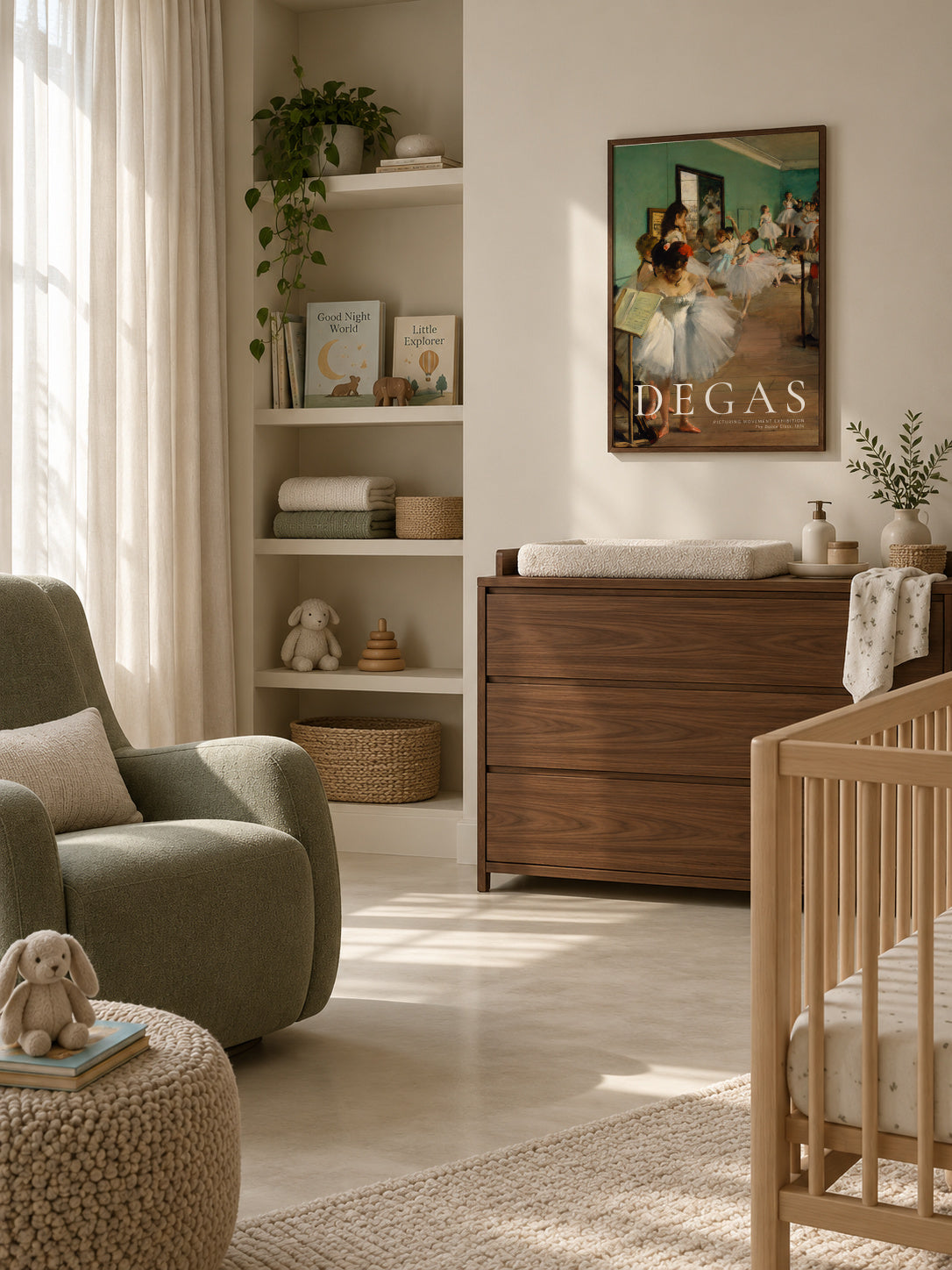Edgar Degas The Blue Dancers, 1898 - Framed poster in an interior