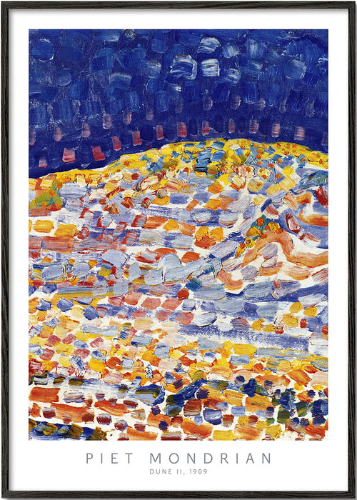 Obraz abstrakcyjny Mondrian Dune II kolorowe pociągnięcia