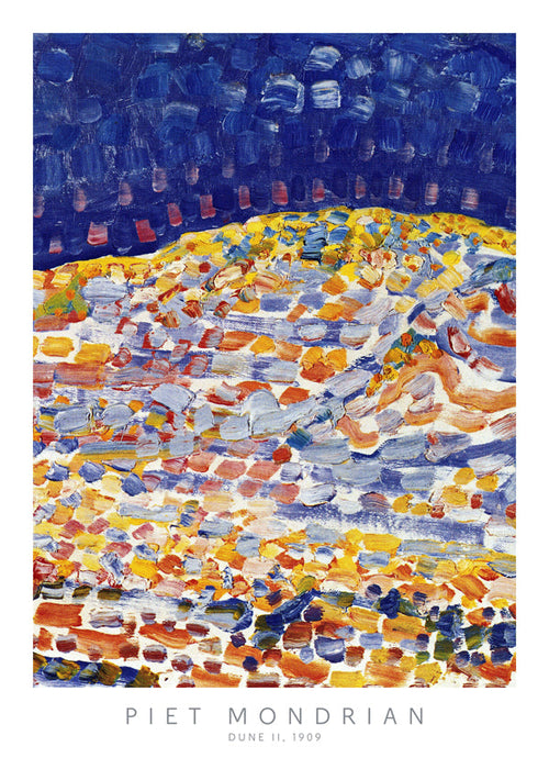 Obraz abstrakcyjny Mondrian Dune II kolorowe pociągnięcia