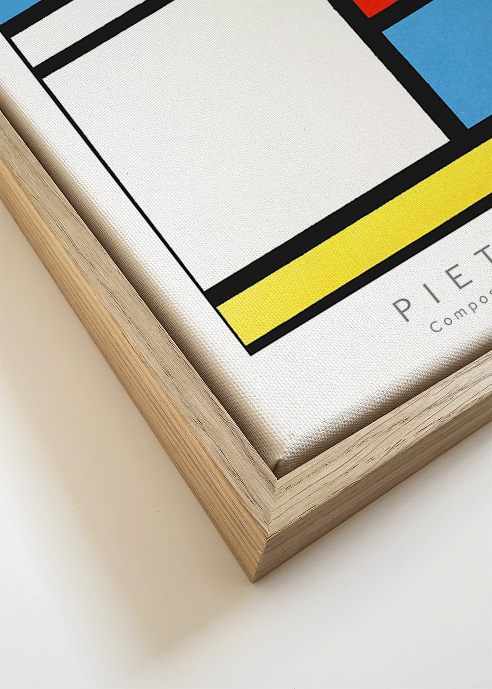 Plakat geometryczny Mondrian w kolorach podstawowych