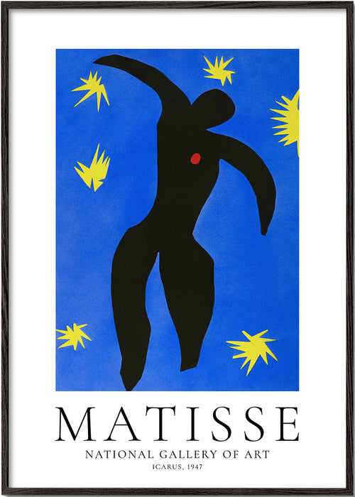 Ilustracja Matisse Icarus na niebieskim tle