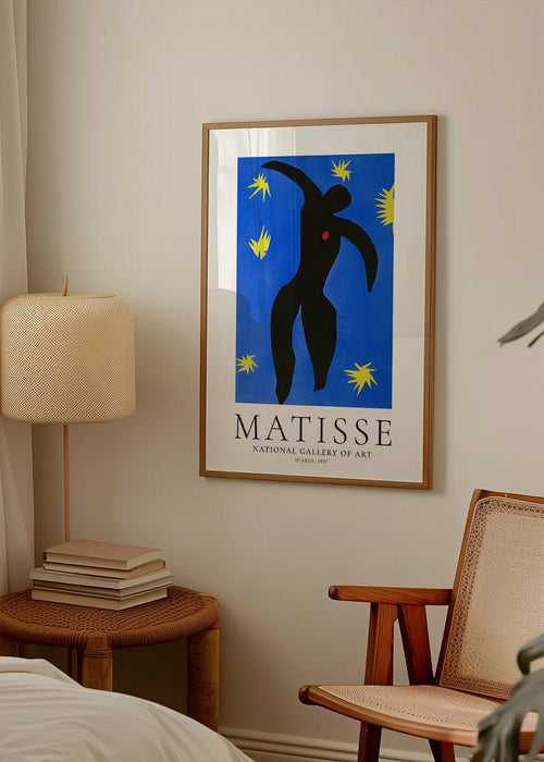 Ilustracja Matisse Icarus na niebieskim tle