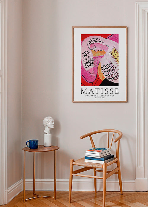 Ilustracja Matisse przedstawiająca śpiącą postać