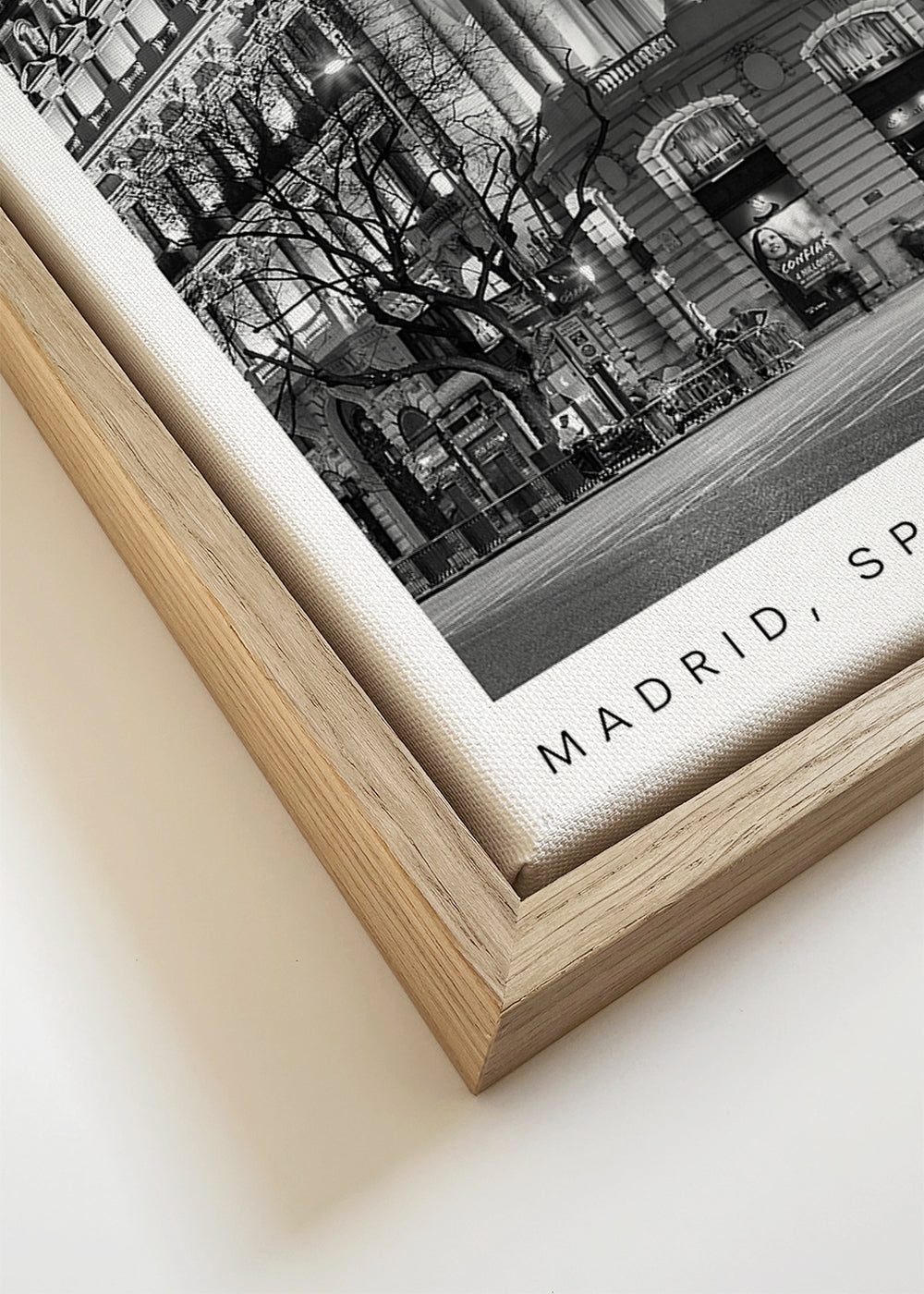 Sztuka do kuchni Madrid Metropolis czarno-biała