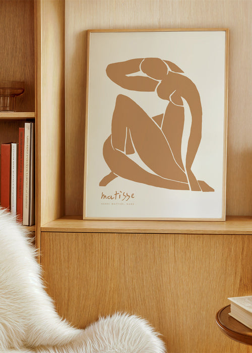 Ilustracja kobiecej sylwetki w stylu minimalistycznym