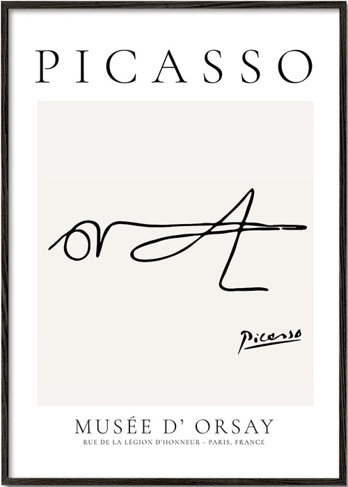 Obraz liniowy owad sygnowany Picasso