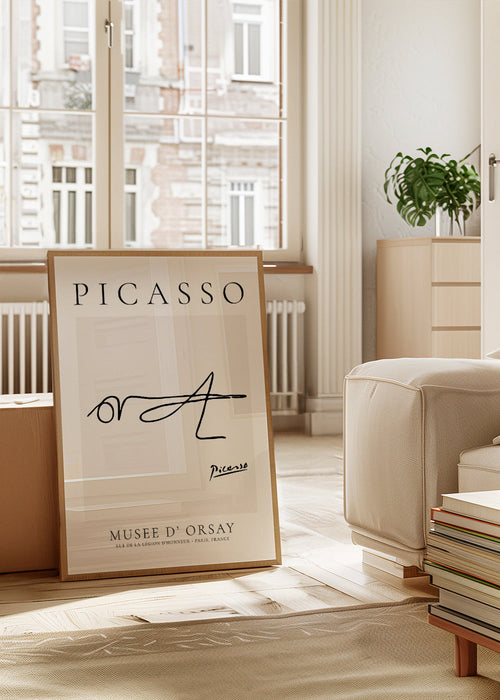 Obraz liniowy owad sygnowany Picasso