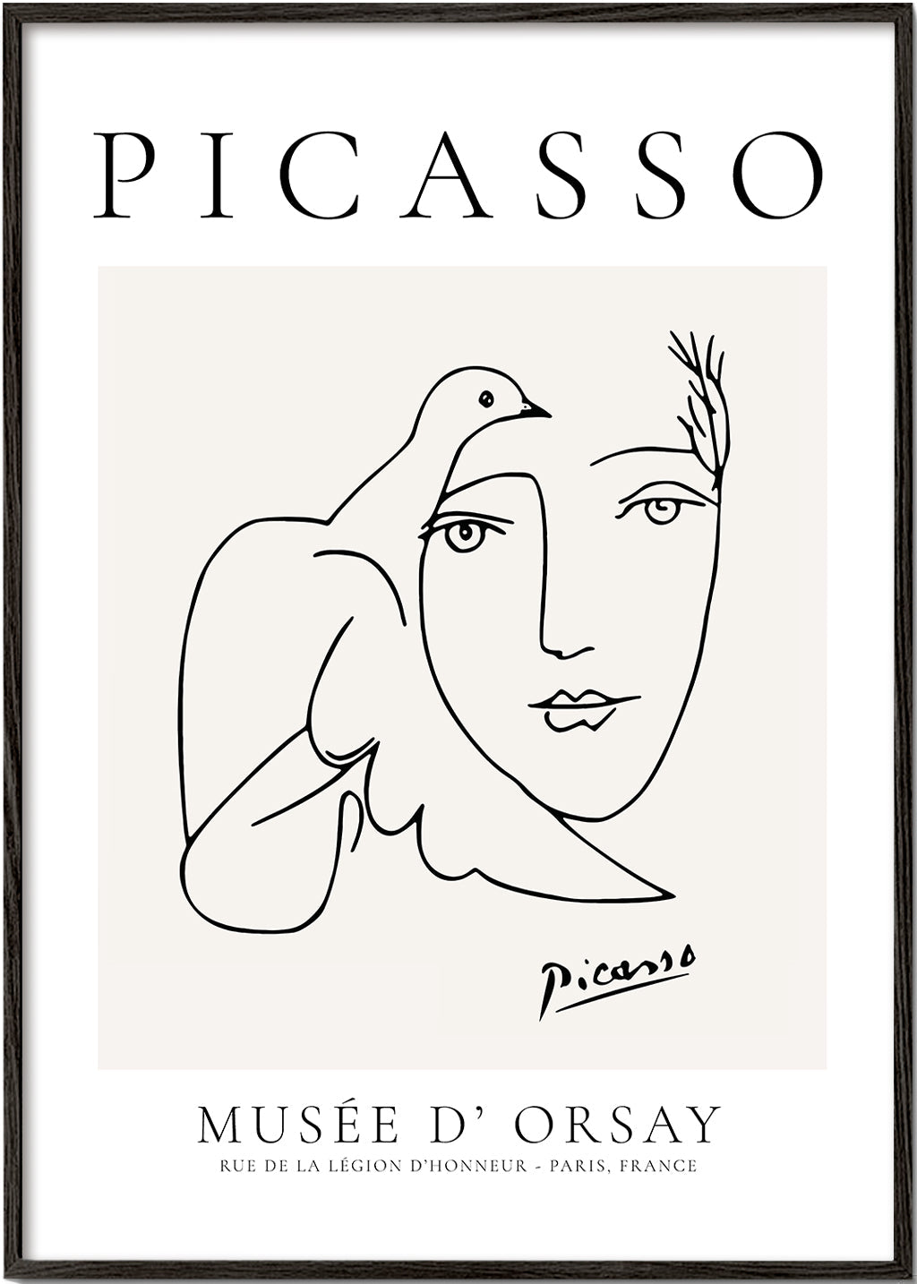 Ilustracja kobiety z gołębiem