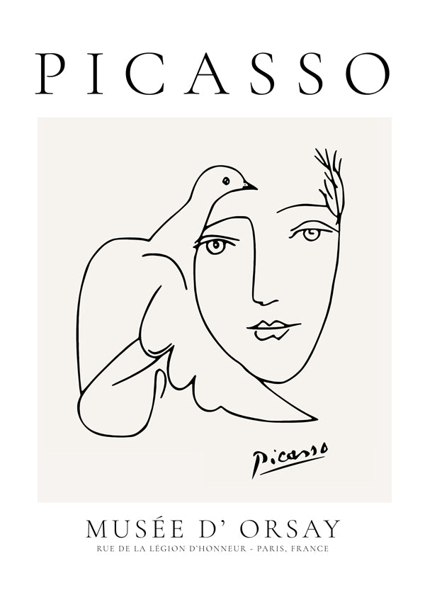 Ilustracja kobiety z gołębiem
