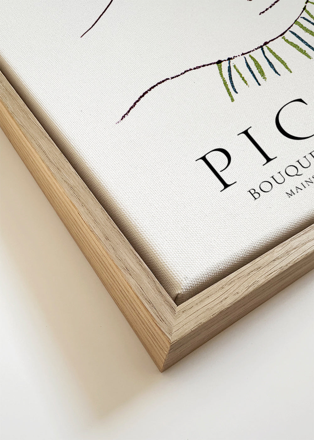 Plakat botaniczny ręce z kolorowym bukietem