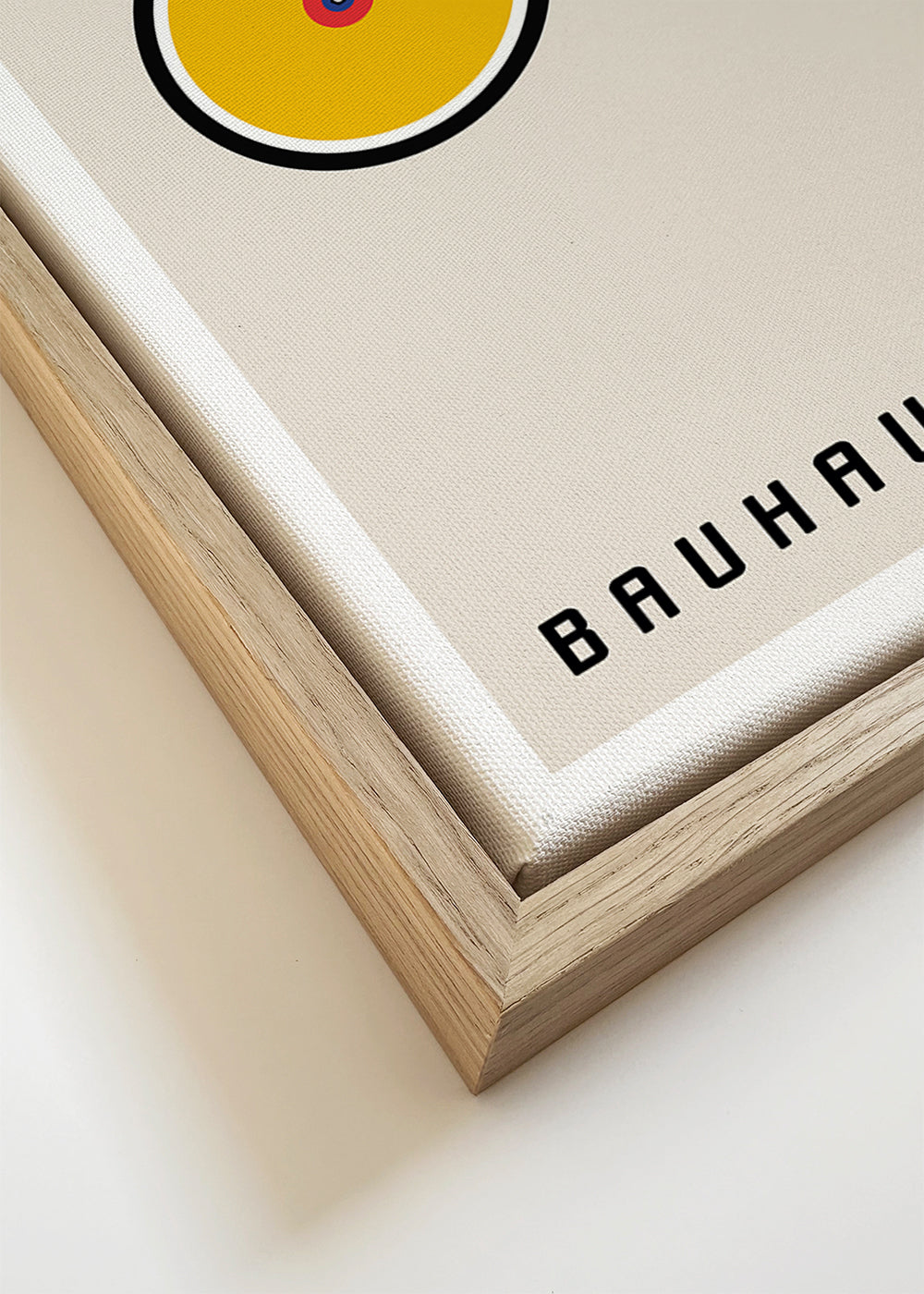 Plakat geometryczny rower Bauhaus