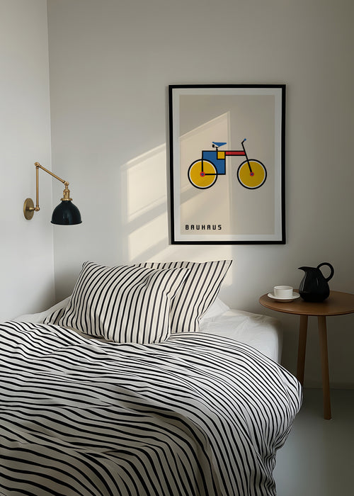 Bauhaus bicycle - Framed poster in an interior