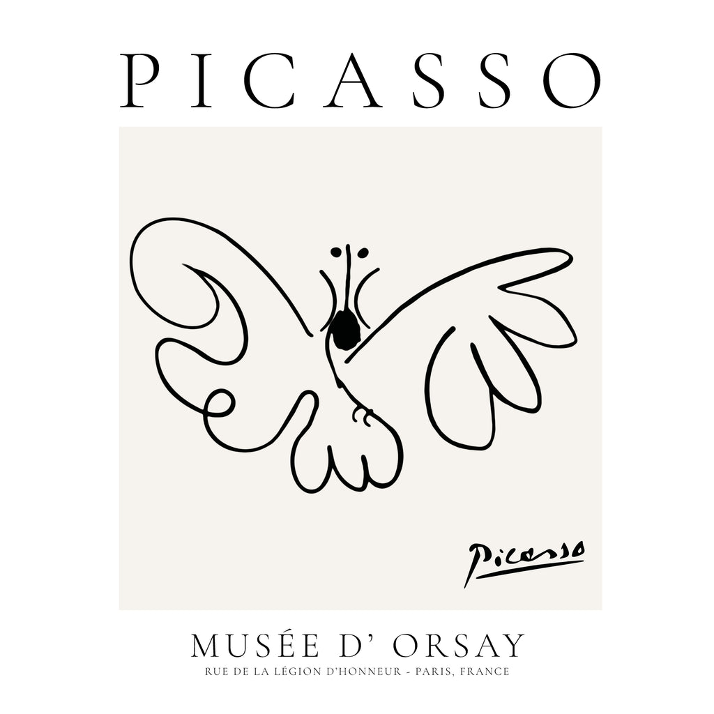 Pablo Picasso Animals Drawing butterfly II - Unframed art print