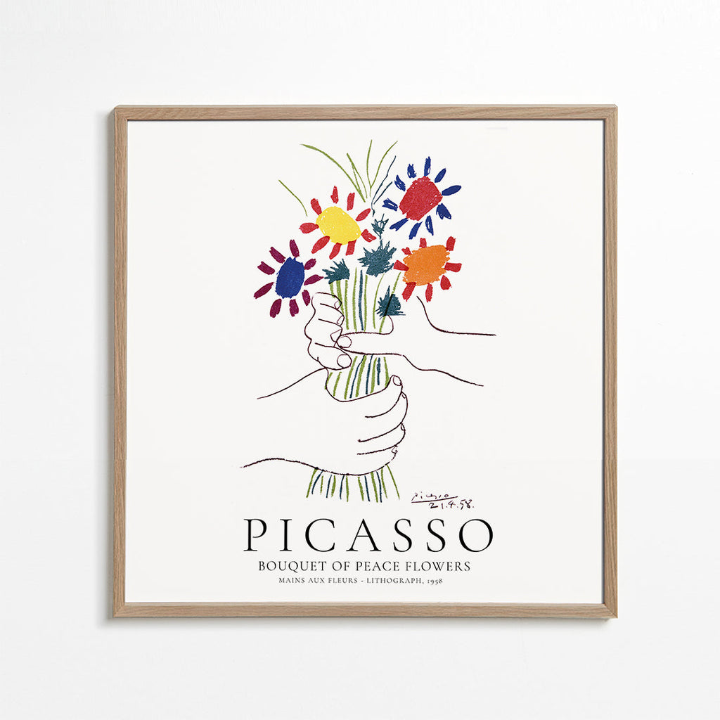 Plakat botaniczny: szkic bukietu kwiatów