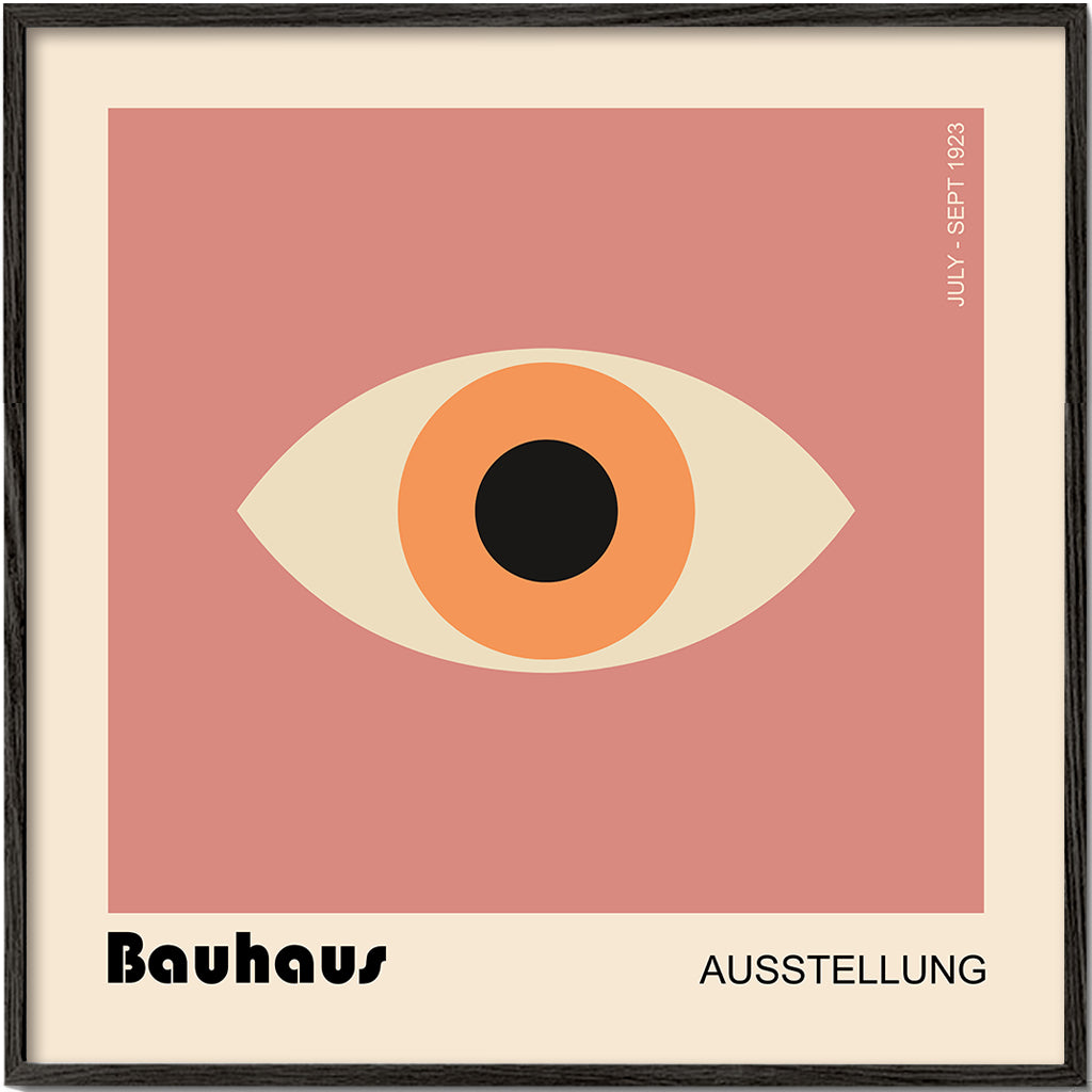 Plakat geometryczny oko Bauhaus